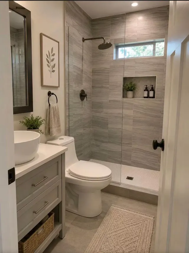 Tile shower and vanity cleaned in Tampa FL